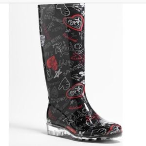 Coach Poppy Pixy Rain Boots Sz 9 Great Condition!